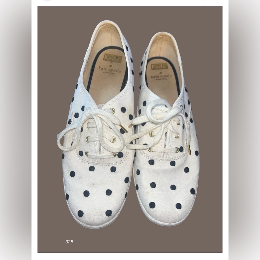 Keds x Kate Spade White with Black Polka Dots Women’s Shoes